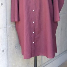 画像12: 【08Mab】コットンリネンバンド襟チュニック (12)