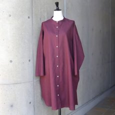 画像10: 【08Mab】コットンリネンバンド襟チュニック (10)