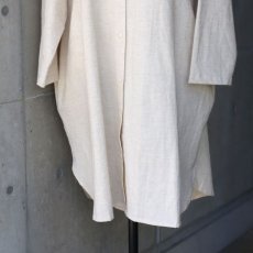 画像7: 【08Mab】コットンリネンバンド襟チュニック (7)