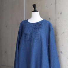 画像2: 20%OFF SALE【08Mab】9番手リネンウインドータックワンピース (2)