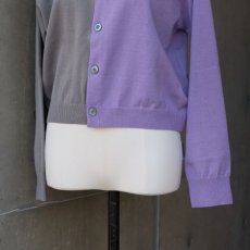 画像19: 【NARU FACTORY】スノーコットン バイカラーニットカーディガン (19)