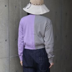 画像4: 【NARU FACTORY】スノーコットン バイカラーニットカーディガン (4)