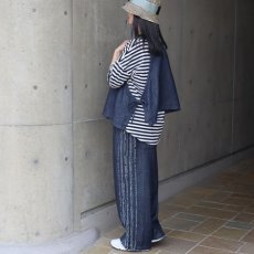 画像14: 【ista-ire】6.5oz甘撚りデニム　サイドリボン2WAYベスト (14)
