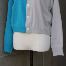 画像23: 【NARU FACTORY】スノーコットン バイカラーニットカーディガン (23)
