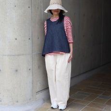 画像10: 【ista-ire】6.5oz甘撚りデニム　サイドリボン2WAYベスト (10)