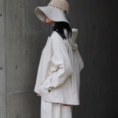 画像2: 【ista-ire】6.5oz甘撚りデニム　フードバルーンJK (2)