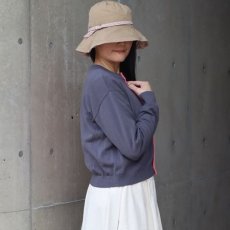 画像11: 【NARU FACTORY】スノーコットン バイカラーニットカーディガン (11)