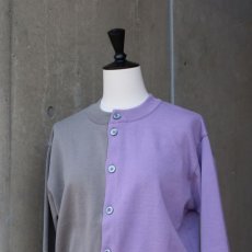 画像18: 【NARU FACTORY】スノーコットン バイカラーニットカーディガン (18)