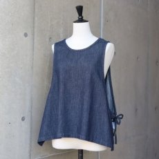 画像23: 【ista-ire】6.5oz甘撚りデニム　サイドリボン2WAYベスト (23)