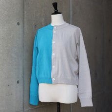 画像21: 【NARU FACTORY】スノーコットン バイカラーニットカーディガン (21)