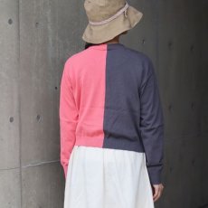 画像12: 【NARU FACTORY】スノーコットン バイカラーニットカーディガン (12)