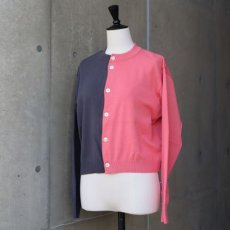 画像25: 【NARU FACTORY】スノーコットン バイカラーニットカーディガン (25)