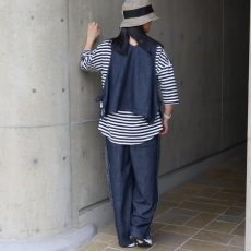 画像15: 【ista-ire】6.5oz甘撚りデニム　サイドリボン2WAYベスト (15)