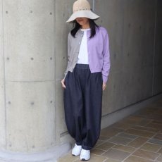 画像5: 【NARU FACTORY】スノーコットン バイカラーニットカーディガン (5)