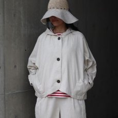 画像1: 【ista-ire】6.5oz甘撚りデニム　フードバルーンJK (1)