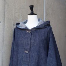 画像14: 【ista-ire】6.5oz甘撚りデニム　フードバルーンJK (14)
