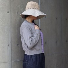 画像3: 【NARU FACTORY】スノーコットン バイカラーニットカーディガン (3)