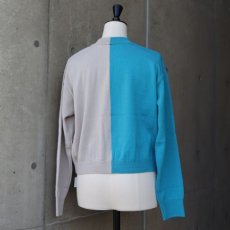 画像24: 【NARU FACTORY】スノーコットン バイカラーニットカーディガン (24)