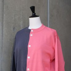 画像26: 【NARU FACTORY】スノーコットン バイカラーニットカーディガン (26)