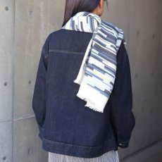 画像3: 【Crescendo Yonezawa】シルクウールパネルジャカードストール (3)