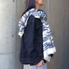 画像2: 【Crescendo Yonezawa】シルクウールパネルジャカードストール (2)