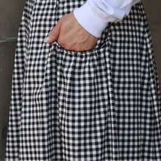 画像8: 【NARU FACTORY】ブロードチェック柄ギャザースカート (8)