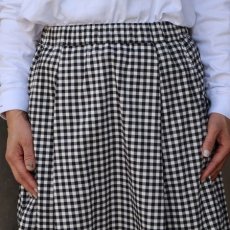 画像6: 【NARU FACTORY】ブロードチェック柄ギャザースカート (6)