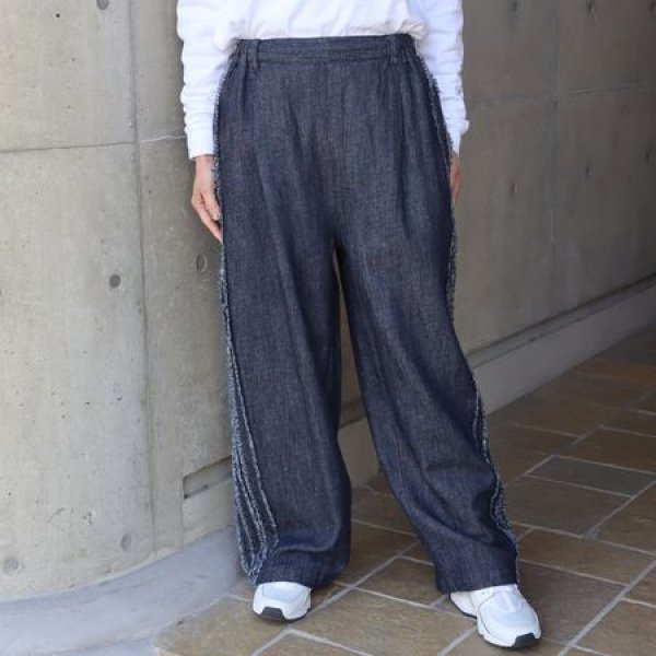 6.5oz甘撚りデニムサイドテープパンツ,ista-ire,イスタイーレ,名古屋