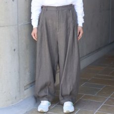 画像1: 【08Mab】ギャザーポケット タックパンツ (1)