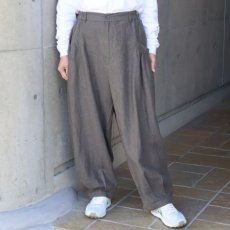 画像2: 【08Mab】ギャザーポケット タックパンツ (2)