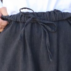 画像8: 【08Mab】9番手リネン裾タックパンツ (8)