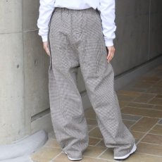 画像5: 【NARU FACTORY】綿麻チェックノッポパンツ (5)