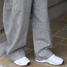 画像30: 【NARU FACTORY】綿麻チェックノッポパンツ (30)