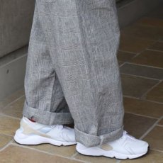 画像36: 【NARU FACTORY】綿麻チェックノッポパンツ (36)