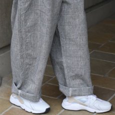 画像35: 【NARU FACTORY】綿麻チェックノッポパンツ (35)