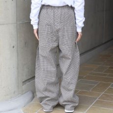 画像4: 【NARU FACTORY】綿麻チェックノッポパンツ (4)