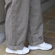 画像18: 【NARU FACTORY】綿麻チェックノッポパンツ (18)