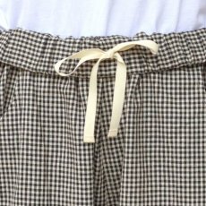 画像9: 【NARU FACTORY】綿麻チェックノッポパンツ (9)