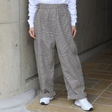 画像15: 【NARU FACTORY】綿麻チェックノッポパンツ (15)
