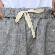 画像27: 【NARU FACTORY】綿麻チェックノッポパンツ (27)