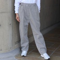 画像1: 【NARU FACTORY】先染めヒッコリーコージーパンツ (1)