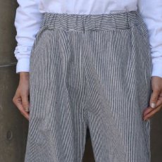 画像7: 【NARU FACTORY】先染めヒッコリーコージーパンツ (7)