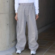 画像2: 【NARU FACTORY】先染めヒッコリーノッポパンツ (2)