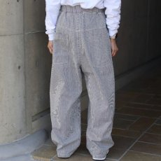 画像4: 【NARU FACTORY】先染めヒッコリーノッポパンツ (4)