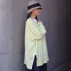 画像2: 【ista-ire】コットンハイゲージニット　ワイドカーディガン (2)