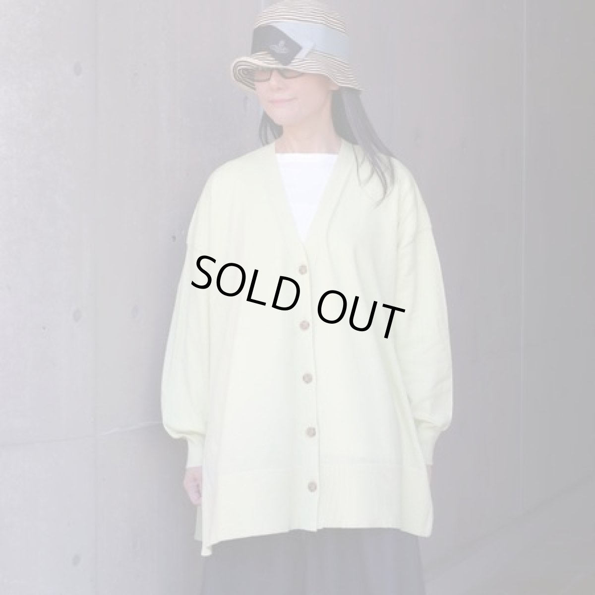 画像4: 【ista-ire】コットンハイゲージニット　ワイドカーディガン (4)