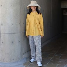 画像6: 【08Mab】14番手リネン前あきタックブラウス (6)