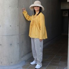 画像5: 【08Mab】14番手リネン前あきタックブラウス (5)
