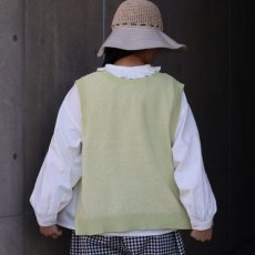 画像7: 【ista-ire】コットンハイゲージニット　サイドOPEN2WAYベスト (7)