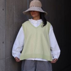 画像5: 【ista-ire】コットンハイゲージニット　サイドOPEN2WAYベスト (5)